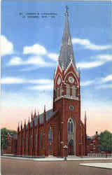 St. Joseph's Cathedral La Crosse, WI Postcard Postcard