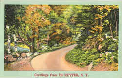 Greetings From De Ruyter DeRuyter, NY Postcard Postcard