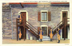 Ethan Allen Stairway, West Barracks Postcard