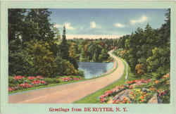 Greetings From De Ruyter DeRuyter, NY Postcard Postcard