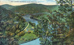 East Branch Delaware River Hancock, NY Postcard Postcard