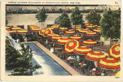 Famous Outdoor Restaurant , Rockfeller Center Postcard