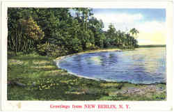 Greetingfrom New Berlin New York Postcard Postcard