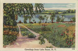 Greetings From Lake Secor Postcard