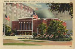 The Hayden Planetarium, 81st Street, Central Park West Postcard