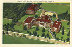 Oswego State Teachers College From The Air New York Postcard Postcard