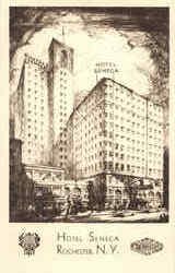 Hotel Seneca Rochester, NY Postcard Postcard