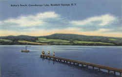 Baker's Beach, Canadarago Lake Postcard