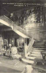 Main Stairway In Museum, Mills State Park Postcard