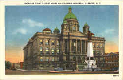 Onondaga County Court House Syracuse, NY Postcard Postcard