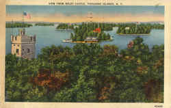 View From Boldt Castle Thousand Islands, NY Postcard Postcard