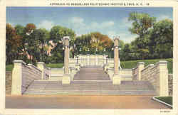 Approach To Rensselaer Polytechnic Institute Postcard