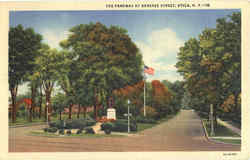 Theparkway At Genesee Street Postcard