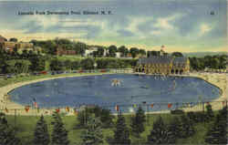 Lincoln Park Swimming Pool Postcard