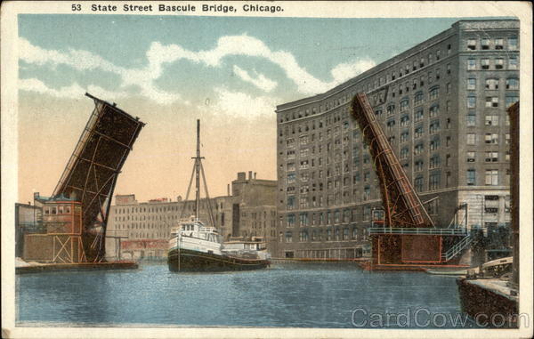 State Street Bascule Bridge Chicago Illinois