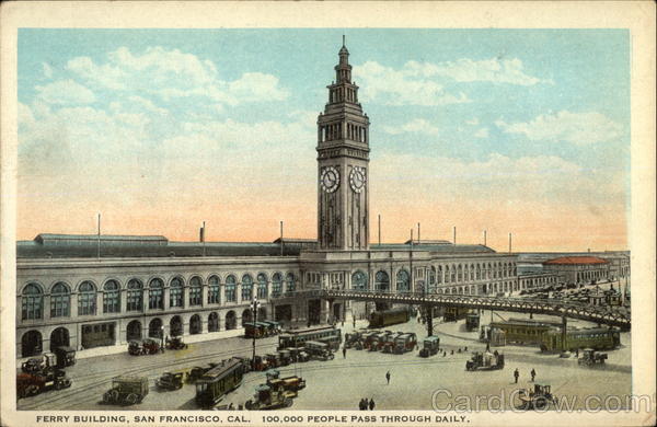 View of Ferry Building San Francisco California