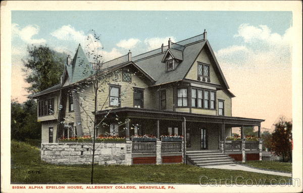 Sigma Alpha Epsilon House, Allegheny College Meadville Pennsylvania