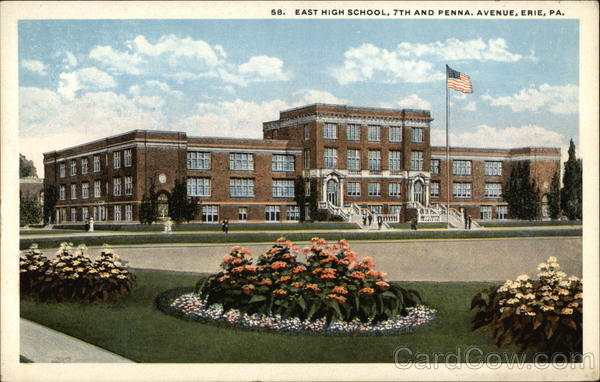 East High School, 7th and Penna. Avenue Erie Pennsylvania
