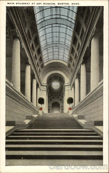 Main Stairway at Art Museum Boston Massachusetts