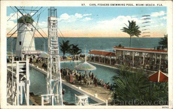 Carl Fishers Swimming Pool Miami Beach Florida