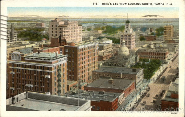 Bird's Eye View Looking South Tampa Florida
