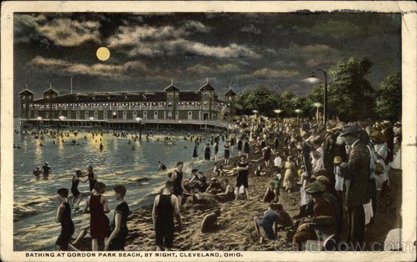 Bathing at Gordon Park Beach by Night Cleveland Ohio