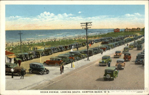 Ocean Avenue, Looking South Hampton Beach New Hampshire