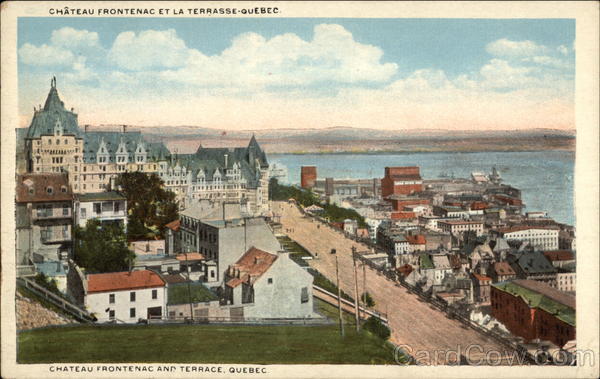 Chateau Frontenac and Terrace Quebec QC Canada