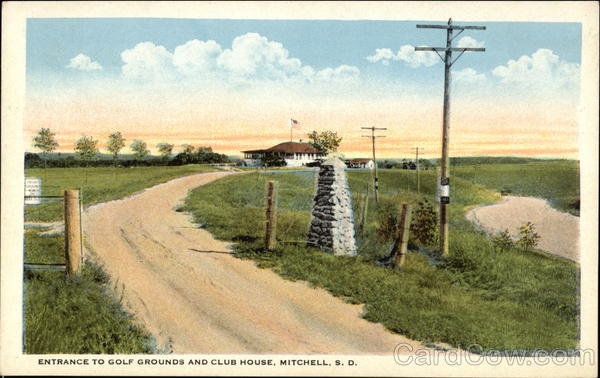 Entrance to Golf Grounds and Club House Mitchell South Dakota