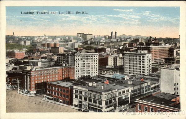 Looking Toward the Ist Hill Seattle Washington