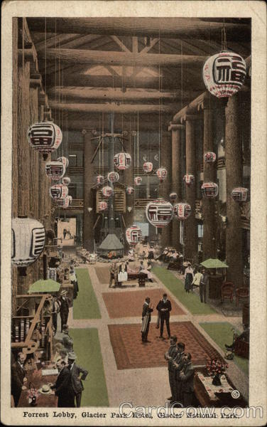 Forrest Lobby, Glacier Park Hotel Glacier National Park