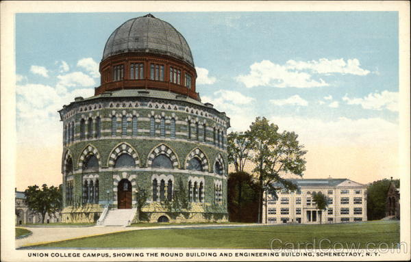 Union College showing The Round Building and Engineering Building Schenectady New York
