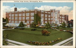 Central High School Minneapolis, MN Postcard Postcard