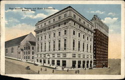 New Masonic Temple and Hotel Fontenelle Postcard