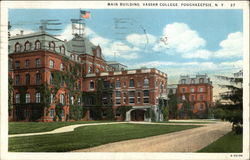 Vassar College - Main Building Poughkeepsie, NY Postcard Postcard
