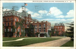 Vassar College - Main Building Postcard