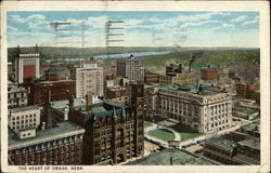 Aerial View of the Heart of the City Postcard