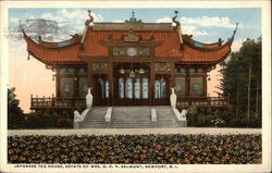 Japanese Tea House, Estate of Mrs. O.H.P. Belmont Postcard