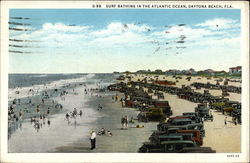 Surf Bathing in the Atlantic Ocean Postcard