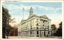 City Hall Elmira, NY Postcard Postcard