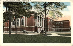 The New High School Hornell, NY Postcard Postcard