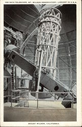 100 Inch Telescope Mount Wilson, CA Postcard Postcard