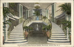 Grand Stairway, Crane National Exhibit, Boardwalk Postcard