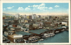Business Section From The Harbor Postcard