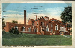 View of Women's Club Des Moines, IA Postcard Postcard