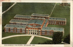 New Roosevelt High School Des Moines, IA Postcard Postcard