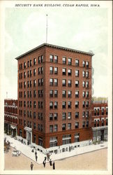 Security Bank Building Cedar Rapids, IA Postcard Postcard