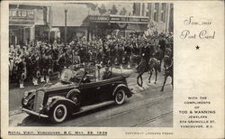 Royal Visit May 29, 1939 Postcard