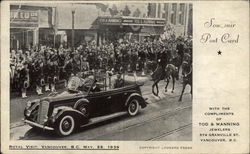 Royal Visit May 29, 1939 Vancouver, BC Canada British Columbia Postcard Postcard