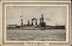 Homeward Bound on the U.S.S. Seattle Postcard